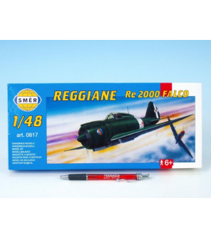 Model Reggiane RE 2000 Falco 1:48 16,1x22cm v krabici 31x13,5x3,5cm Model Reggiane RE 2000 Falco 1:48 16,1x22cm v krabici 31x13,5x3,5cm