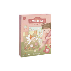 Omalovánky s pastelkami a samolepkami Rosa Fairy Garden Omalovánky s pastelkami a samolepkami Rosa Fairy Garden