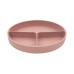 Talíř dělený s přísavkou Platinum Silicone Blush