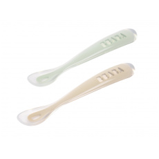 První lžičky silikonové 2 ks s pouzdrem Clay První lžičky silikonové 2 ks s pouzdrem Clay