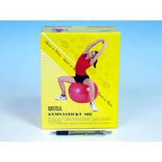 Gymnastický míč 75cm rehabilitační relaxační v krabici 16x22cm