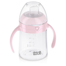 LOVI Hrneček první s pítkem 150 ml růžový LOVI Hrneček první s pítkem 150 ml růžový
