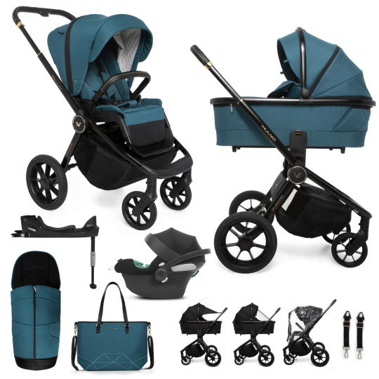 MUUVO SET Kočárek 4v1 Quick SE 2 Paradise gold set + CYBEX Aton B2 i-Size