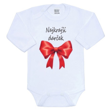 Body s potiskem New Baby Najkrajší darček Body s potiskem New Baby Najkrajší darček