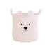 Koš na hračky Teddy Off White 40x40x40 cm