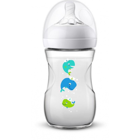 Philips AVENT Láhev Natural 260 ml, velryba Philips AVENT Láhev Natural 260 ml, velryba