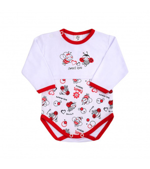 Kojenecké body s dlouhým rukávem New Baby Beruška Kojenecké body s dlouhým rukávem New Baby Beruška