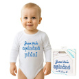 Body s potiskem New Baby Jsem Vaše splněné přání - dárkové balení
