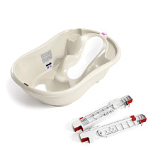 OK BABY SET Vanička rostoucí protiskluzová Onda Evolution 0–12m White + podpůrné lišty na vanu OK BABY SET Vanička rostoucí protiskluzová Onda Evolution 0–12m White + podpůrné lišty na vanu