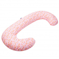 Univerzální kojící polštář ve tvaru C New Baby Harmony růžový