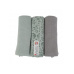 LODGER Swaddler Flower Tribe 3balení 70 x 70 cm Silt Green