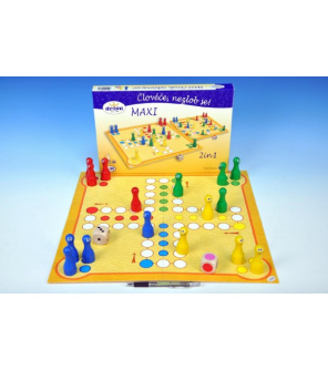 Člověče, nezlob se maxi 2v1 společenská hra v krabici 33,5x23x3,5cm Člověče, nezlob se maxi 2v1 společenská hra v krabici 33,5x23x3,5cm