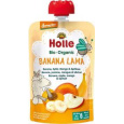 HOLLE Bio-Organic Banana Lama ovocné pyré banán, jablko, mango, meruňka, 100 g (6m+)