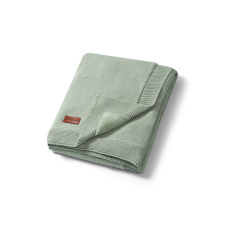 BABYONO Deka z přírodní bavlny 75 x 100 cm sage 0m+