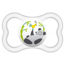 MAM Dudlík Air 16m+, silikon bílý, panda MAM Dudlík Air 16m+, silikon bílý, panda
