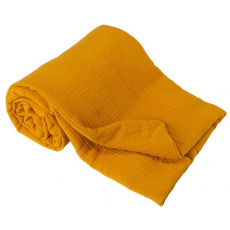 BABYMATEX Deka bavlněná Muslin hořčičná 75x100 cm BABYMATEX Deka bavlněná Muslin hořčičná 75x100 cm