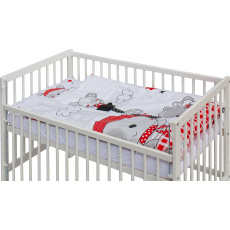 Scarlett Dětská postýlka s kompletní výbavou Scarlett 120 x 60 cm - Bandy