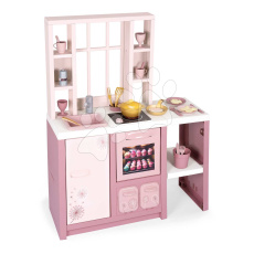 Smoby Kuchyňka elektronická s magickými těstovinami Loft Fleur Pink 360° růžová se zvukem oboustranná s 27 doplňky 50 cm pracovní deska Smoby Kuchyňka elektronická s magickými těstovinami Loft Fleur Pink 360° růžová se zvukem oboustranná s 27 doplňky 50 cm pracovní deska