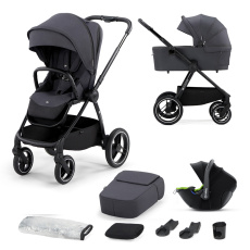 KINDERKRAFT SELECT Kočárek kombinovaný Nea 3v1 Deep Grey/Lizard Green, Premium KINDERKRAFT SELECT Kočárek kombinovaný Nea 3v1 Deep Grey/Lizard Green, Premium