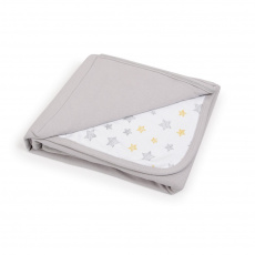 CEBA Deka dětská 90x100 Light grey + Yellow Stars CEBA Deka dětská 90x100 Light grey + Yellow Stars