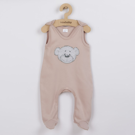 Kojenecké bavlněné dupačky New Baby BrumBrum old pink