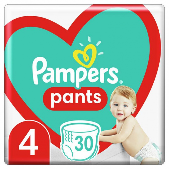 PAMPERS Pants Kalhotky plenkové jednorázové 4 (9-15 kg) 30 ks