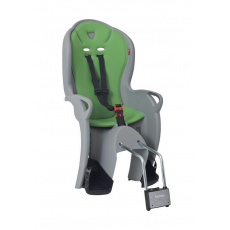 HAMAX Cyklosedačka s uzamykatelným zámkem Kiss Medium Grey/Green