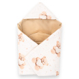 Zateplená zavinovačka do autosedačky New Baby Love Teddy Bear beige