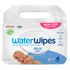 4x WATERWIPES Vlhčené obrousky bez obsahu plastů 60 ks ( 240 ks )