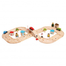 BIGJIGS RAIL Autodráha dřevěná osmička BIGJIGS RAIL Autodráha dřevěná osmička