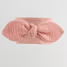 Kojenecká mušelínová čelenka New Baby Feeling růžová Kojenecká mušelínová čelenka New Baby Feeling růžová