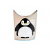 3 SPROUTS Koš na prádlo Penguin Black